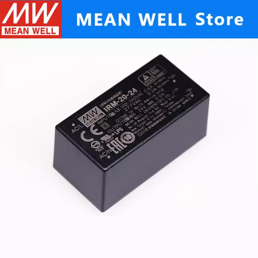 MEAN WELL IRM-20 IRM-20-5 IRM-20-12 IRM-20-24 AC-DC PCB-Mount Green Power Module