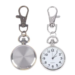 1pcs Retro Quartz Vintage Pocket Watch Movement Keychain Keyring