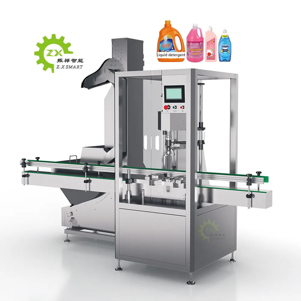 ZXSMART Automatic Glass Plastic Bottle Big Bottle Screw Capping Machine Automatic Sealing Machine