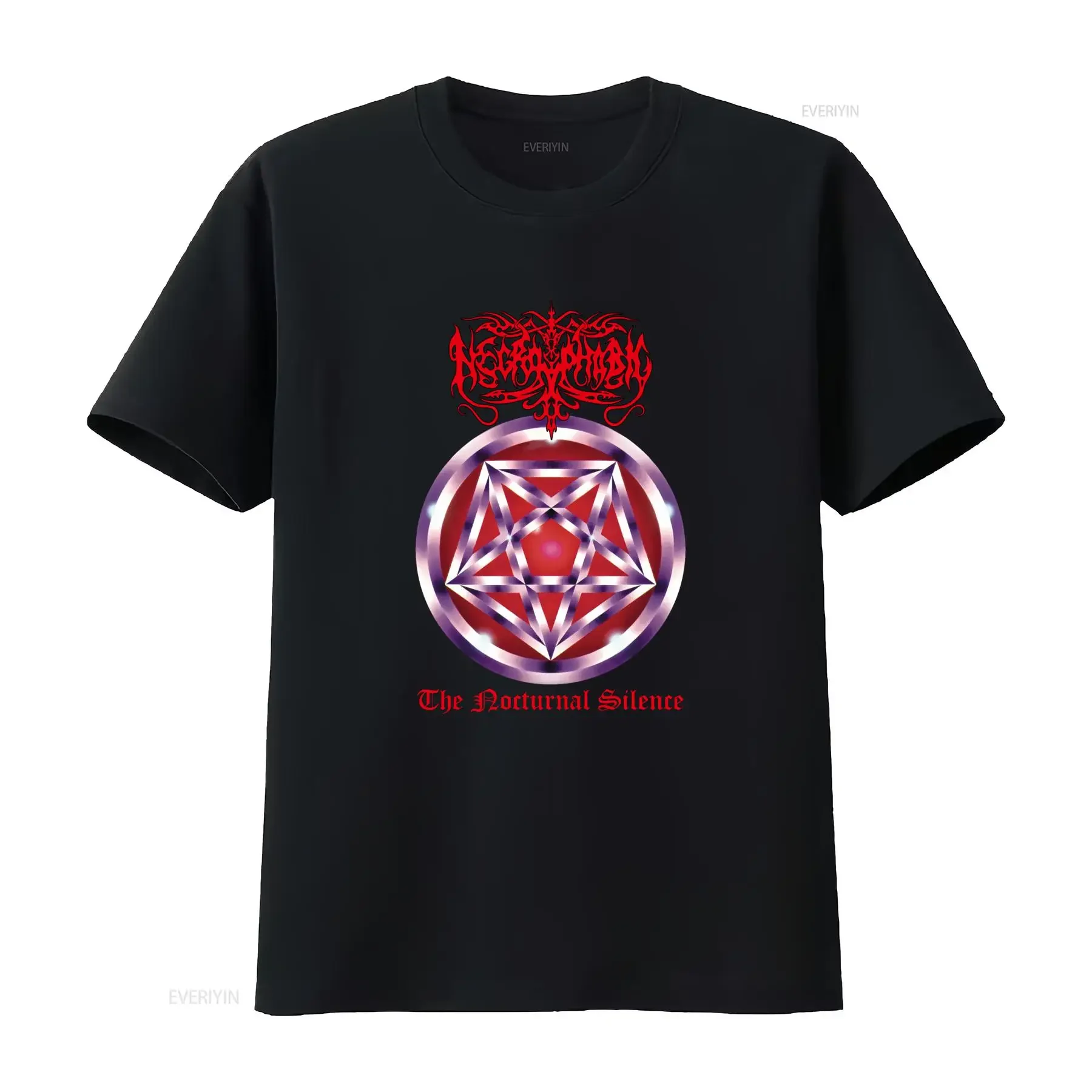 New Necrophobic The Nocturnal Silence Sweden Black Music Vintage Gothic T Shirt S 4Xl vintage Washed Comfortable graphic