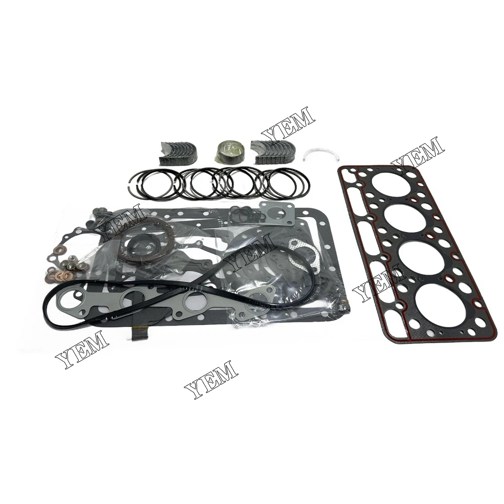 V1702 Overhaul Re-Ring Kit For Kubota V1702 V1702B Engine L2850DT Tractor KH90 Mini Excavator Bobcat 743 733