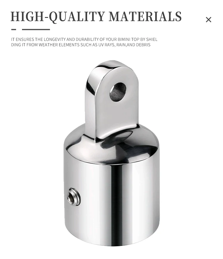 Bimini Top Cap 316 Stainless Steel Top Caps Marine Hardware Boat Accessories Bimini Top Eye End