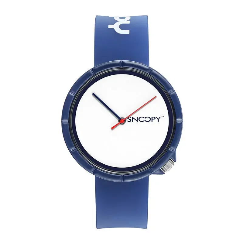 Snoopy male and female couple Korean version creative cartoon letter pattern fashion simple versatile quartz waterproof watch