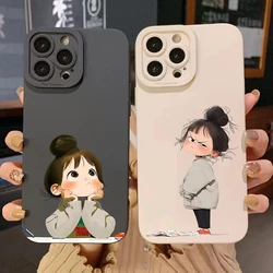 Cute Angry Little Girl Printed Case For Samsung Galaxy S26 S25 S24 S23 S22 S21 Ultra Plus FE A16 A06 A26 A54 A33 A56 Soft Cover