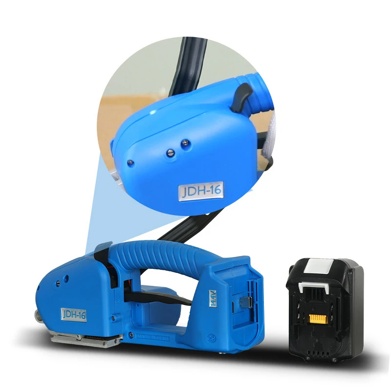 Máquina Flejadora Eléctrica para Flejes de PET de 13-16 mm, Máquina de Embalaje Automática con Fleje de Plástico PP, Herramientas de Envoltura, Batería Recargable