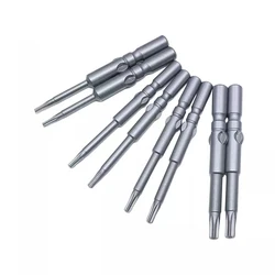 10pcs/lot Electric 801 5mm round shank Magnetic Torx screwdriver bit T5 T6 T7 T8 T9 T10 T15 T20 T25 60mm Length Tools