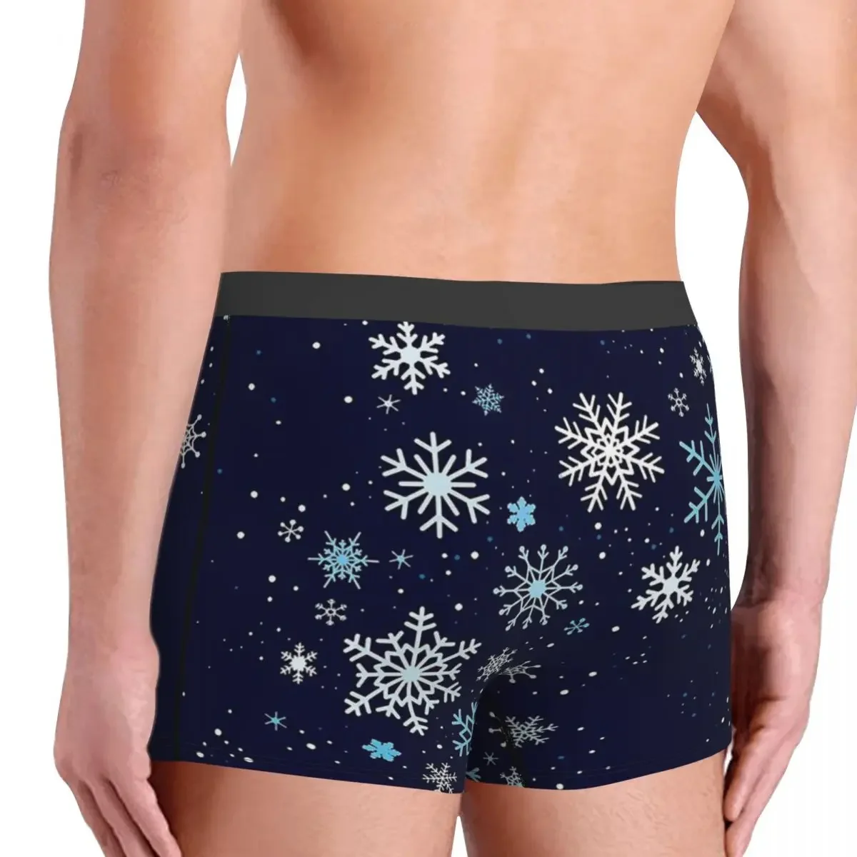 Winter Breeze Happy Merry Christmas Underpants Cotton Panties Men's Underwear Print Shorts Boxer Briefs