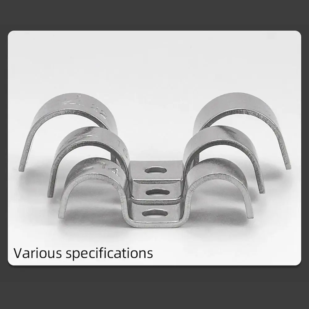1Pcs M-Type Pipe Clamp Saddle Buckle Double Side Horseback Pipe Hardware Fastener M6-M32 Throat Hoop