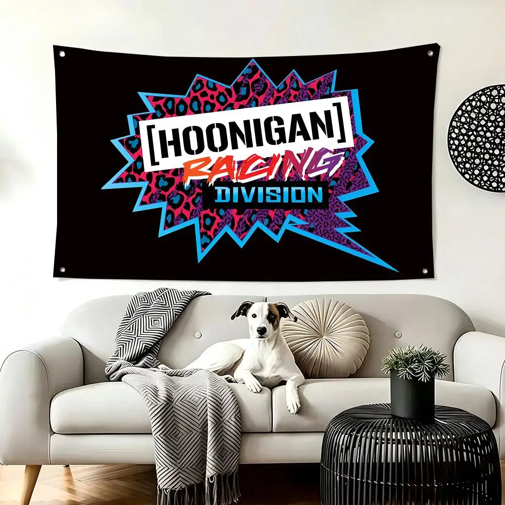 Street Racing H-Hoonigan Flags  For Living Room Home Dorm Decor Wall Outdoor Camping Party Banner Gifts