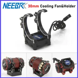 NEEBRC 30mm RC Cooling Fan 5V-12V DC Heatsink Aluminum Holder 25000RPM High Wind Rapid JST for 36mm Brushless Motor ESC Car Part