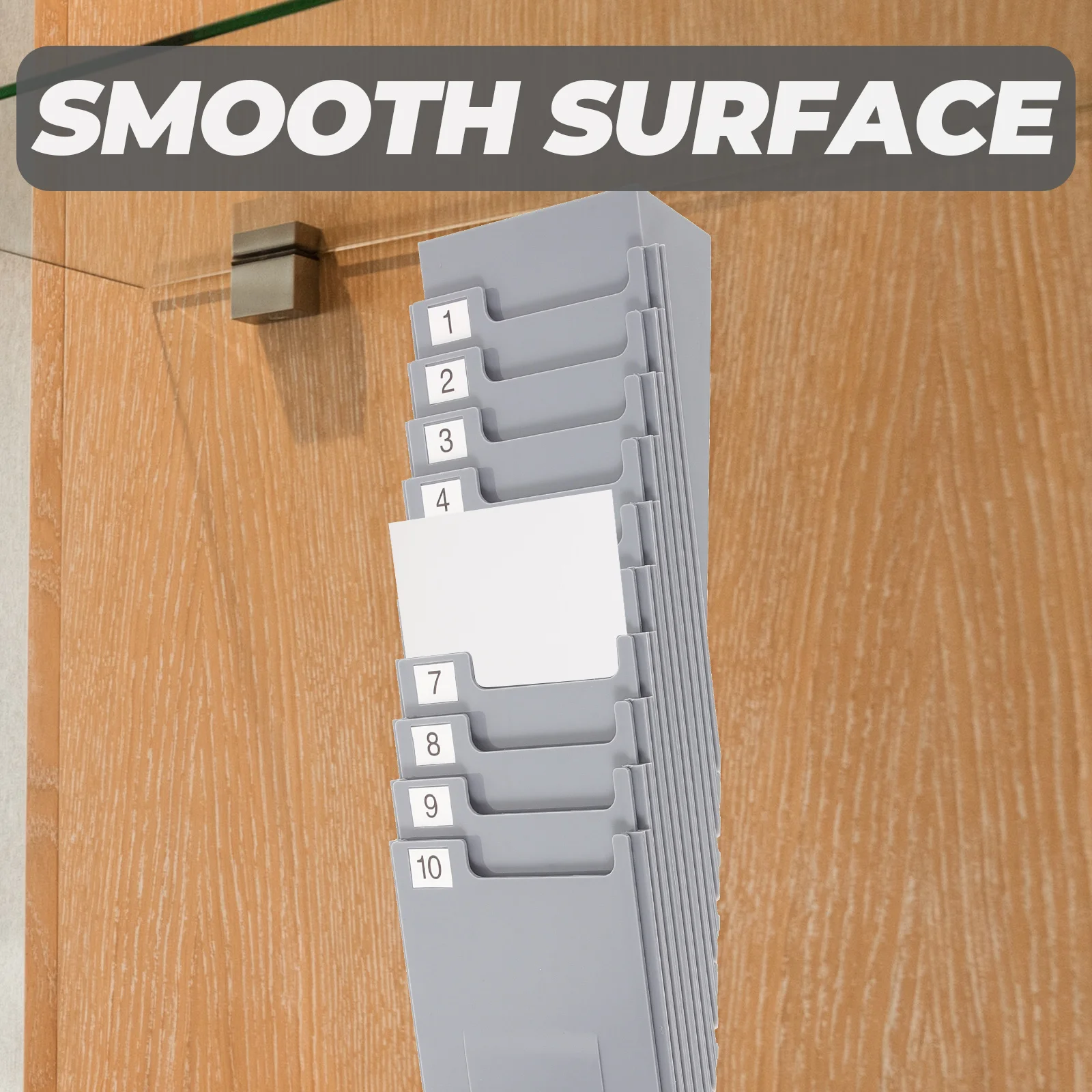 

Plastic Holder Attendance Rack Shelf Organizer Storage Sturdy Labels Warehouse Office Home Factory