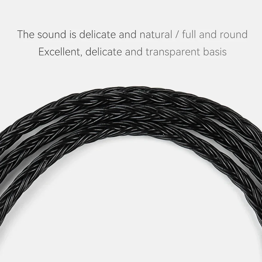 QKZ Q1 MAX upgraded audio cable | 16-strand 352-core silver-plated cable | MMCX/QDC/KZ 3-in-1 interface adaptation