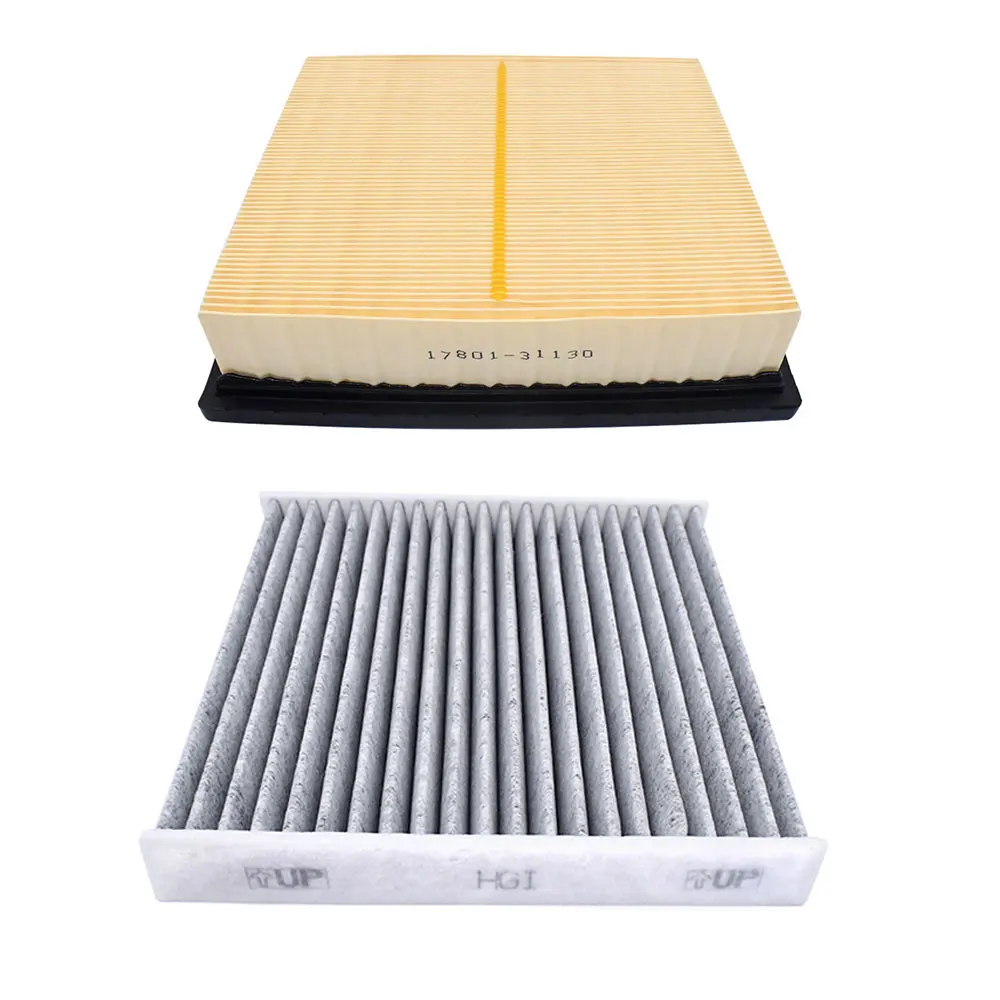 Car Engine Cabin Air Filter Kit For Toyota Camry 2012-2015 Sienna Highlander 2014-2015 Lexus RX350 ES350 87139-07010 04861756AA