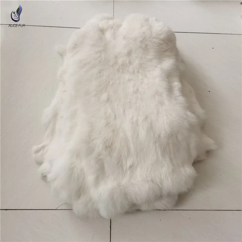 ALICEFUR Wholesale supply rabbit pelt real natural rabbit fur skin for sale