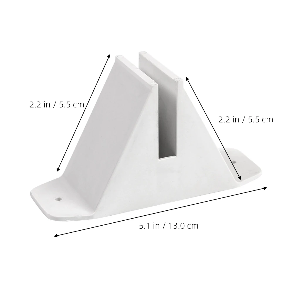 4pcs Fence Base Brown Plastic Stabilizer Durable Garden Supplies Fixing Holes Reinforcement Matching Colors Fence Support Parts