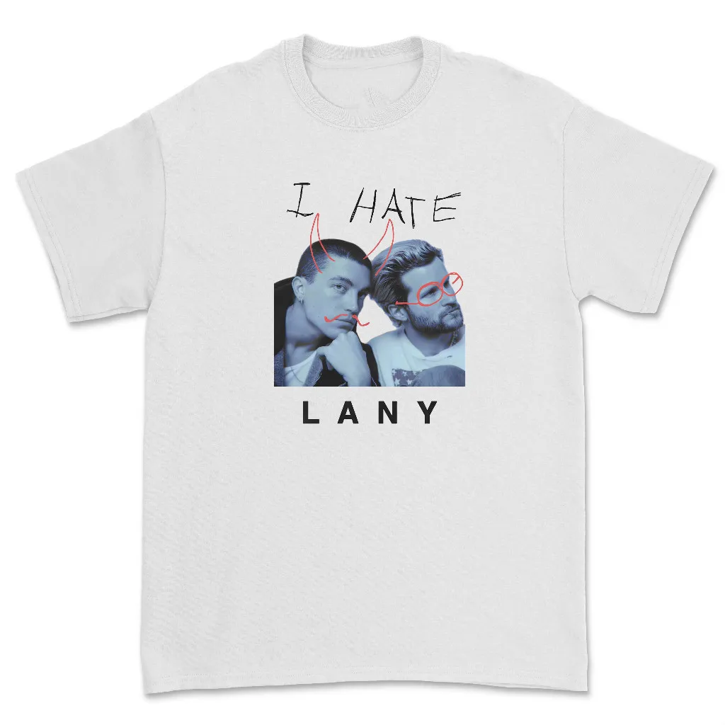 Neues Shirt Lany Band Weiß T Unisex Kurzarm Alle 2f641 Konzert Tour T-Shirt Band Merch Graphic Tee Unisex