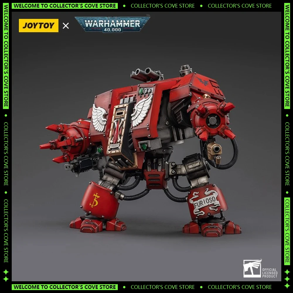 JOYTOY Warhammer 40K 1/18 Action Figure Blood Angels Figures Furioso Dreadnought Brother Samel Figurine Model Collection Toys