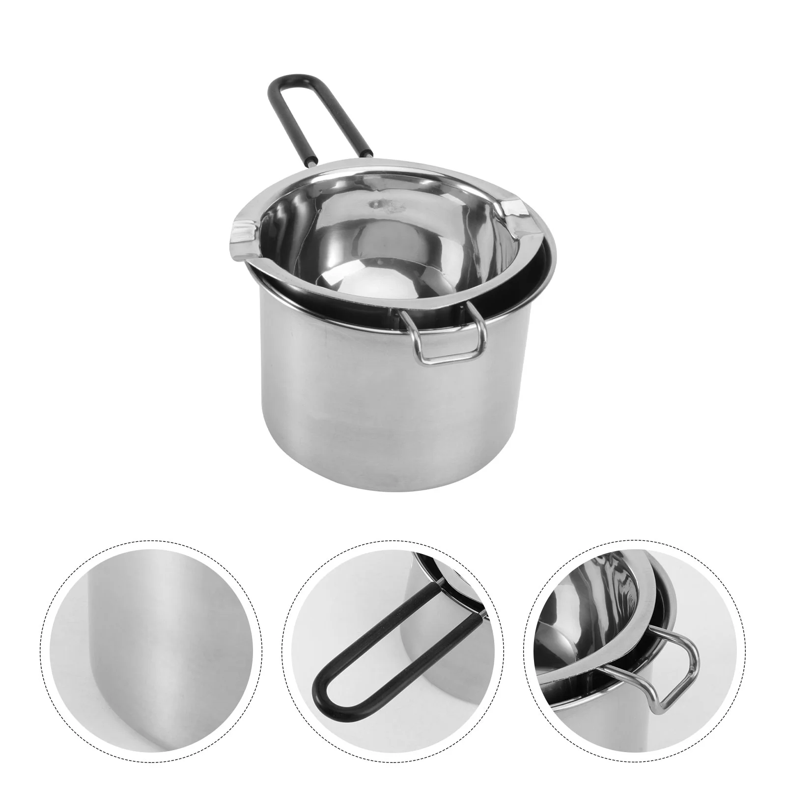 

Double Boiler Pan Chocolate Pot Steamer Baking Melting Cheese Warmer Stainless Steel