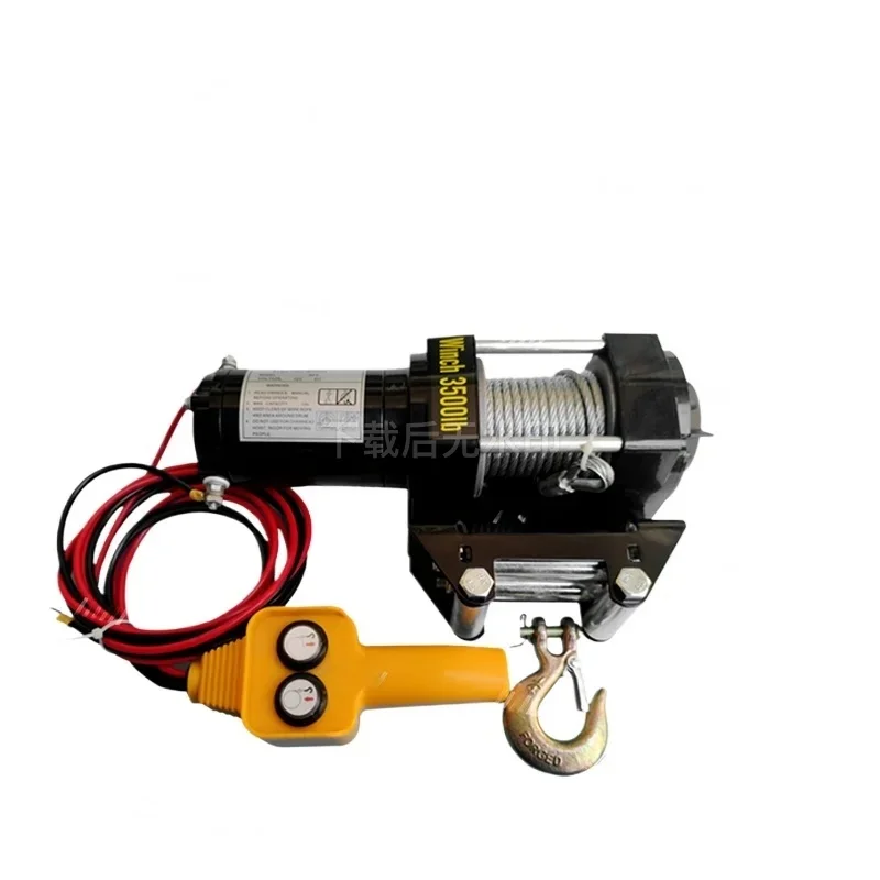 12V 24V Electric Winch Hoist Off-Road Vehicle Self Rescue Truck Crane Lifting Towing Tool