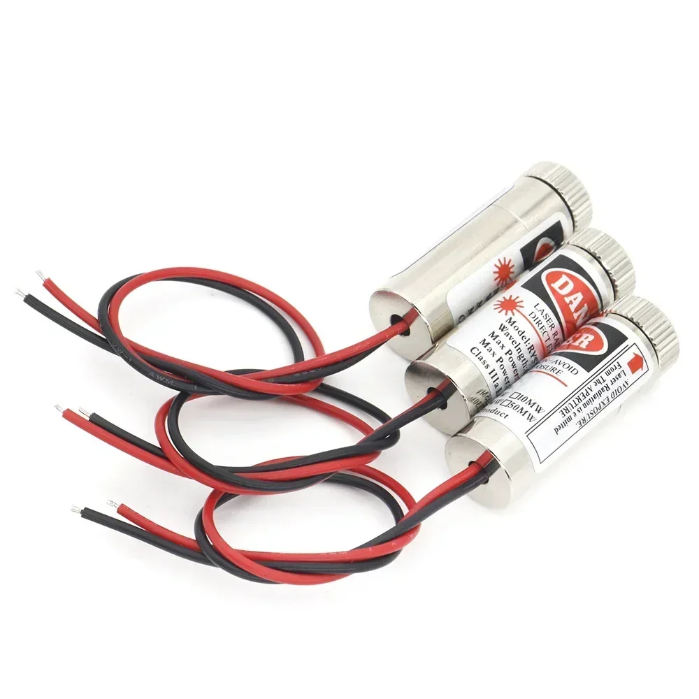 Laserdiode 650NM Laserkop 6MM 9MM 12MM Rood Punt / Lijn / Kruis Laserdiode Lasermodule 3V 4.5V 5V 3V-5V