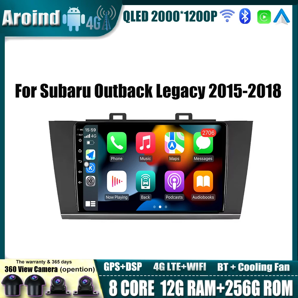 

Android OS Car Radio For Subaru Outback Legacy 2015 2016-2018 Multimedia Video Player Navigation GPS No 2Din DVD Tools Bluetooth