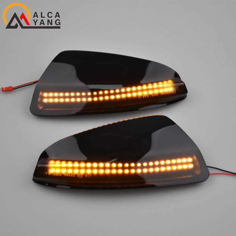 2PCS Blinker Licht Seite Spiegel Anzeige Blinker Für Mercedes Benz C Klasse W204 S204 Viano Vito W639 ML w164 Weiße LED DRL – Detail 7