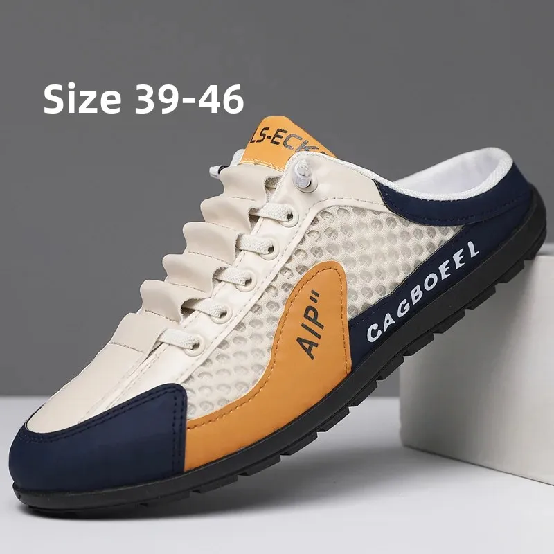 Scarpe Casual Estive da Uomo Nuove, Taglie Grandi, Comode, con Mezza Supporto, Stile Coreano alla Moda, Traspiranti, Popolari, con Fodera in Mesh