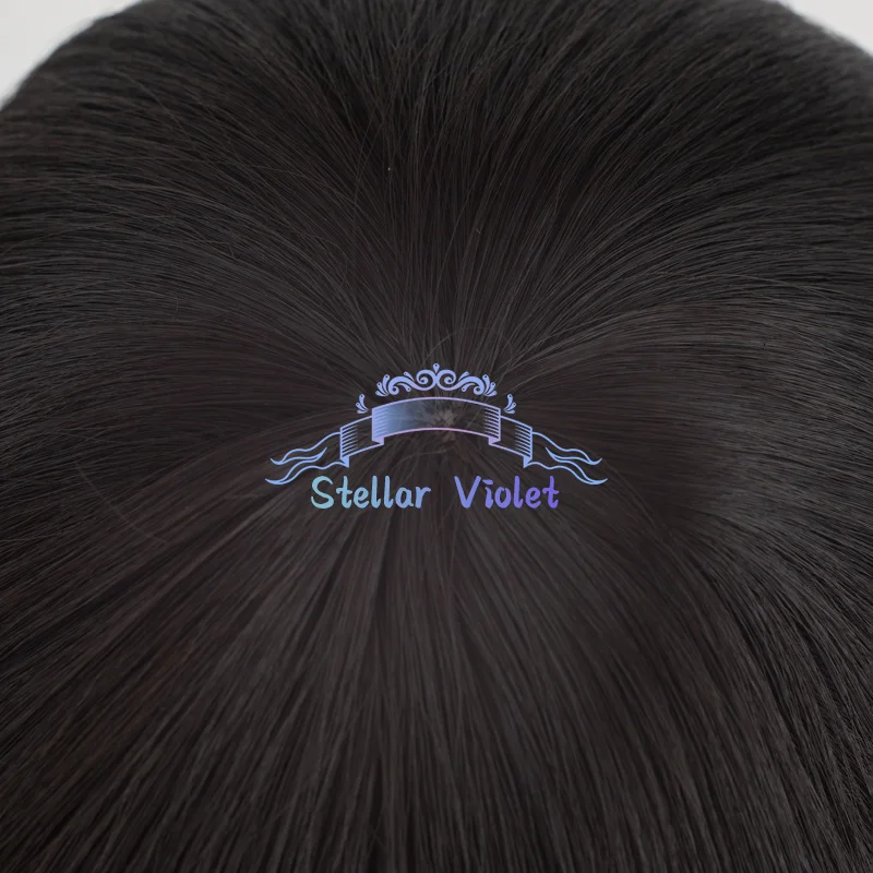 أنيمي هجوم على تيتان ميكاسا أكرمان شعر مستعار تأثيري أسود 40 سنتيمتر الشعر القصير مقاومة للحرارة الاصطناعية الشعر أنيمي شعر مستعار للحفلات + غطاء شعر مستعار #4