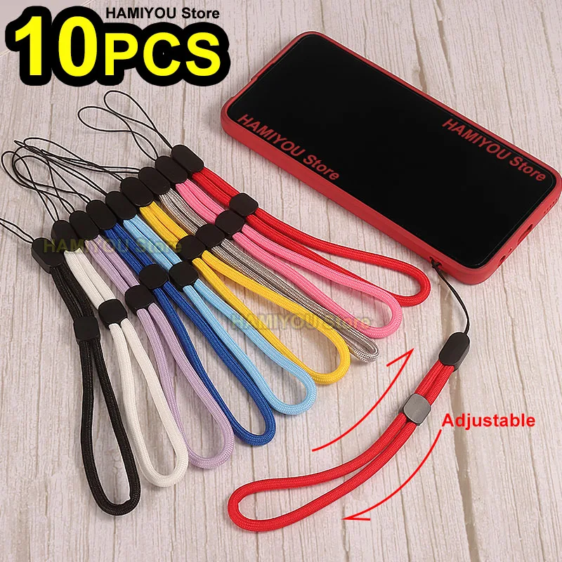 Red Adjustable Mobile phone Strap / Color Wrist Lanyard for USB Flash Drives Keys Keychains Camera Key For Samsung XIAOMI iPhone