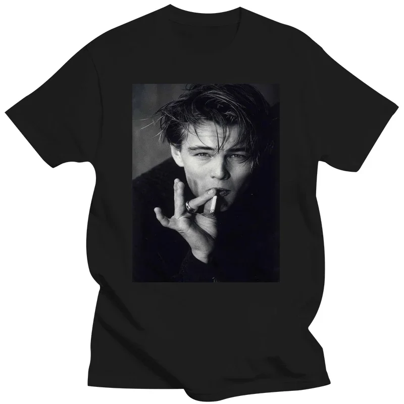 Leonardo Dicaprio Man T-Shirt mens designer clothes new in tops & tees Short Sleeve Round Collar oversized t shirt harajuku 2024