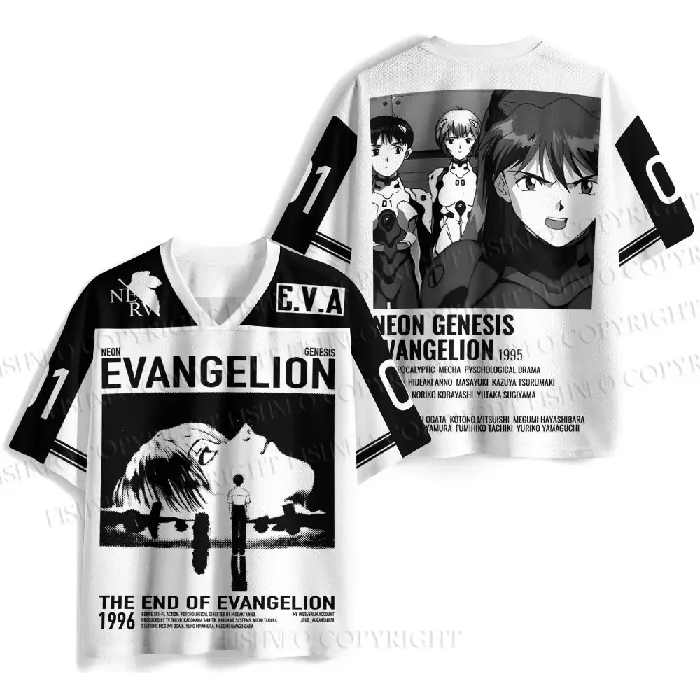 

Футболка-бейсболка Evangelion Asuka 2026 для мужчин и женщин, модная повседневная уличная одежда для фанатов аниме