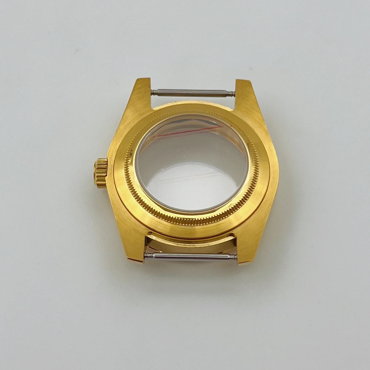 Gold plated 39mm oyster case, NH35 case, sapphire glass, suitable for NH35 and NH36 movements, watch accessories