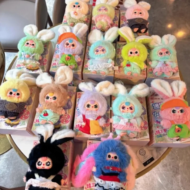 

2025 New Genuine Baby Three Mini Little Rabbit Series Blind Box Keychain Pendant Creative Cute Dolls Decoration Trendy Play Toys