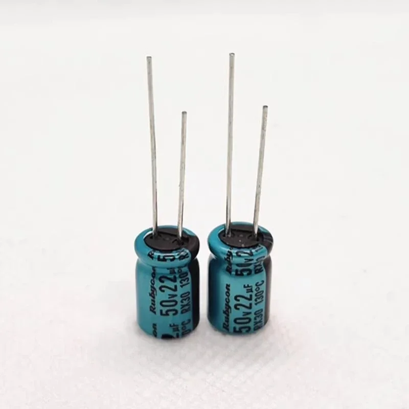 10 Stück/100 Stück Rubycon RX30 Serie 50V22uF 8X11,5mm Hochtemperaturbeständiger 22uF/50V 130-Grad-Aluminium-Elektrolytkondensator