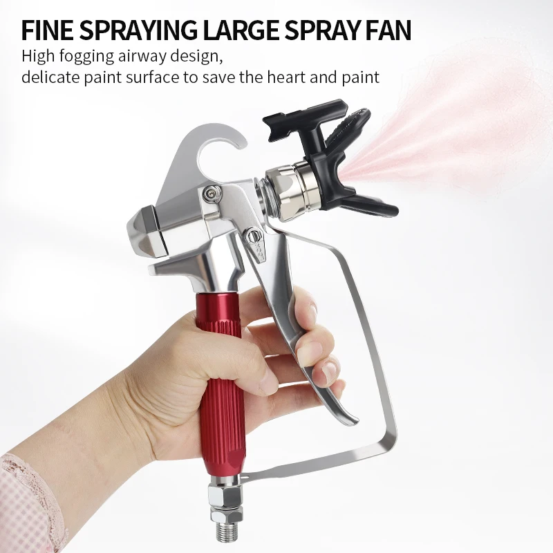 High Pressure 3600 PSI Airless Paint Sprayer Gun with 4Pcs Spray Gun Tip and Nozzle Guard or 6Pcs Airless Spray Gun Filter