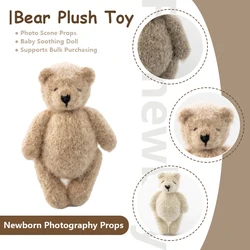 Baby Photography Animal Doll Newborn Photo Hand-Knitted Teddy Bear Props Studio Photo Cute Animal Seahorse Hair Toy Accessories