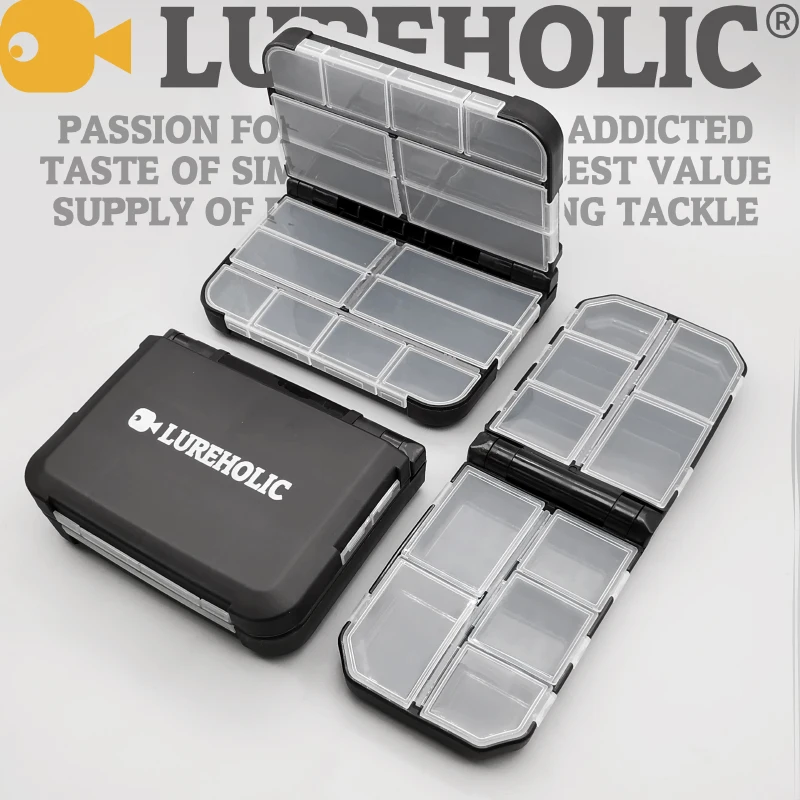 LUREHOLIC Fishing Tackle Boxes for Lure Accessories Storage Snap, Swivel, Jig Head, Hooks, Aji Lure Baits,Tungsten Weights, etc