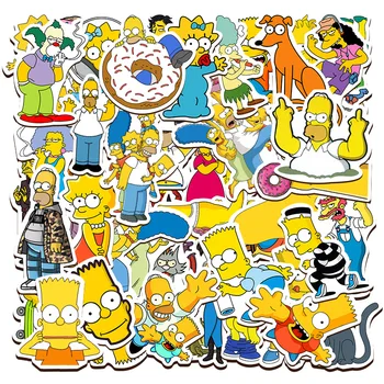 10/25/50 adet Simpsons karikatür çıkartmalar Graffiti DIY kaykay dizüstü bagaj motosiklet bisiklet PVC su geçirmez etiket çıkartmaları