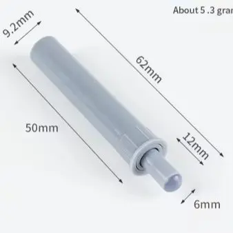 5pcs Set of Gray White Two Tone Kitchen Cabinet Door Stops Drawer Dampers and Soft Close Closers Furniture Hardware Accessories