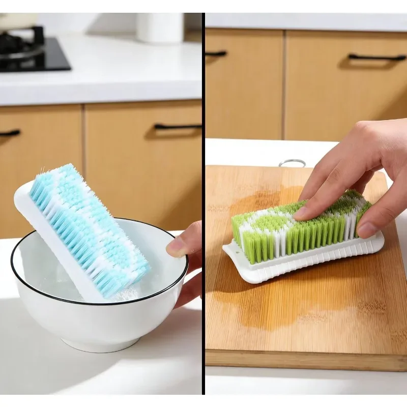

Multi-functional Stiff Bristle Cleaning Brush Household Plastic Shoe Brush Colored Bristle Board Brush for Laundry