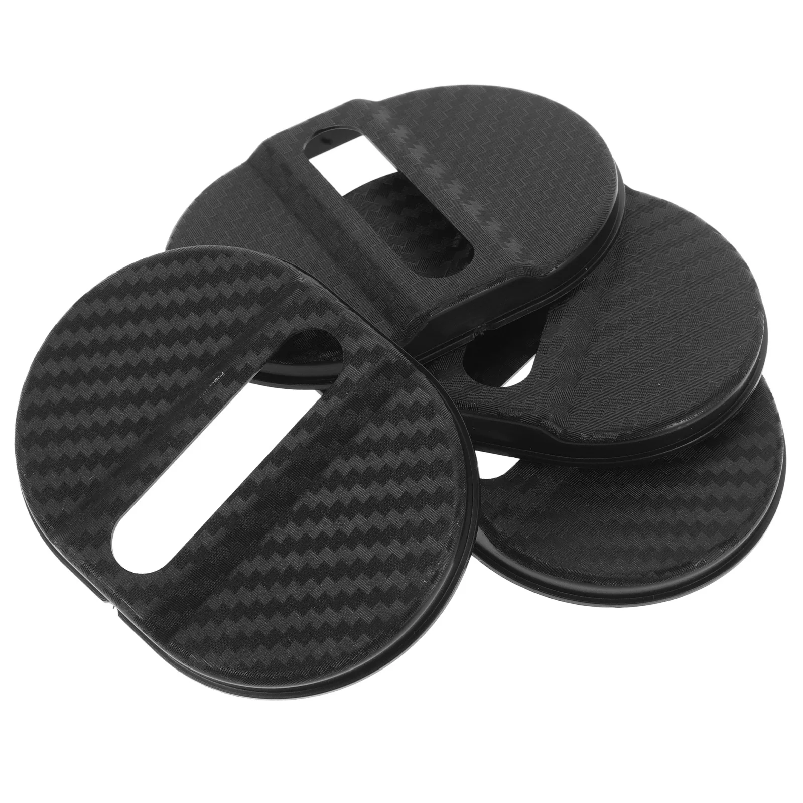 

4pcs Car Door Lock Buckle Cover Protector Universal Plastic Shock Absorbing Auto Door Lock Protection Pad For Car Exterior