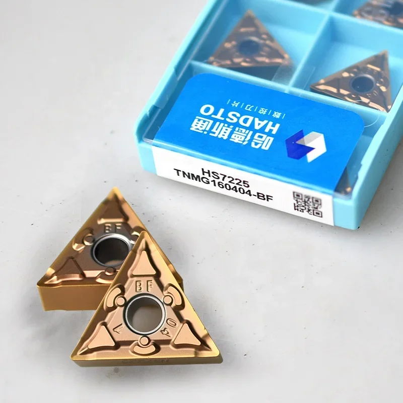 Imagem -02 - Cnc Carbide Turning Inserções Ferramentas de Corte Torno Pvd 10 Pcs 100 Original Tnmg Tnmg160404 Tnmg160408 bf Hs7125 Hs7225