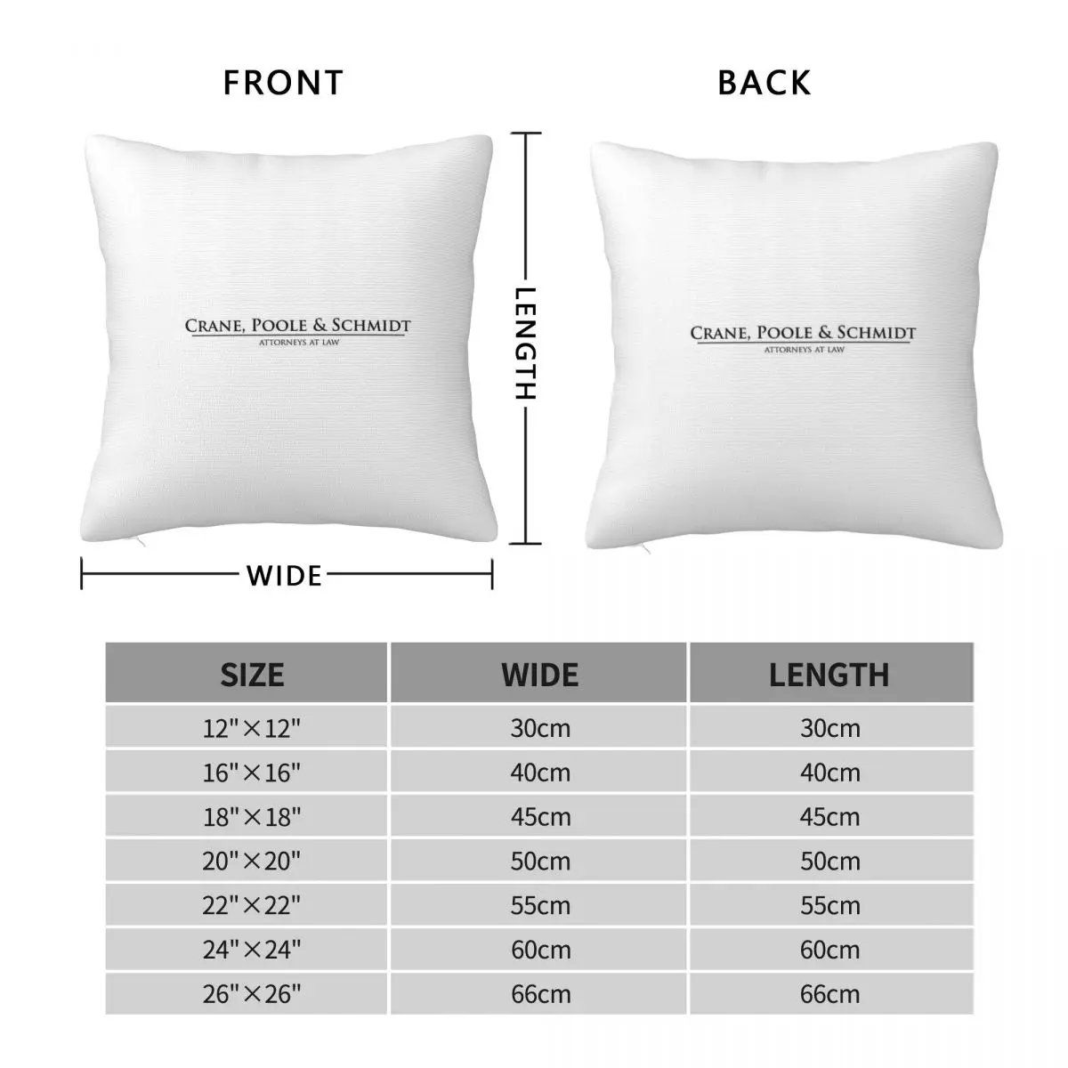 Crane Poole & Schmidt Boston Legal Square Pillowcase Polyester Linen Velvet Creative Zip Decor Sofa Cushion Cover