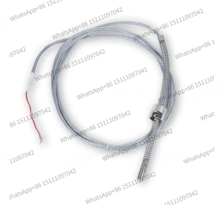 Temperature Sensor Wire 304 Stainless Steel Wrapped Probe Spring Protection TF 2012/8 PT100