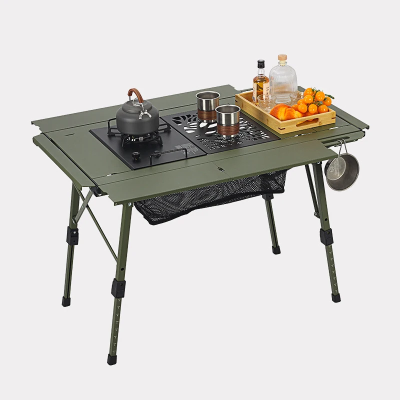Wholesale Outdoor Modern Aluminum Grill Table Free Combination Extended Tactical Picnic Table Foldable Kitchen Camping