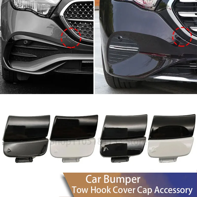 For Mercedes W214 E Class 2024-2026 Front Bumper Tow Hook Cover 2148853502 Multi-Color Options Black White E200 E300 E400