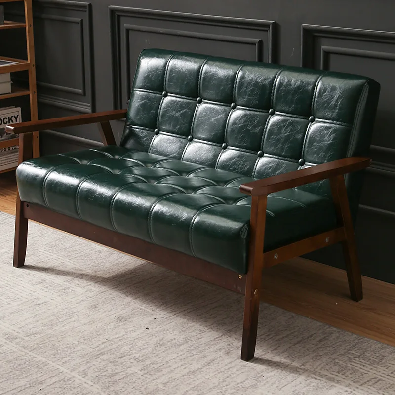 

Пенопластовый Европейский диван, современный диван для отдыха с двумя маленькими полами, кожаный итальянский диван, расслабляемая мебель для салона, домашняя мебель