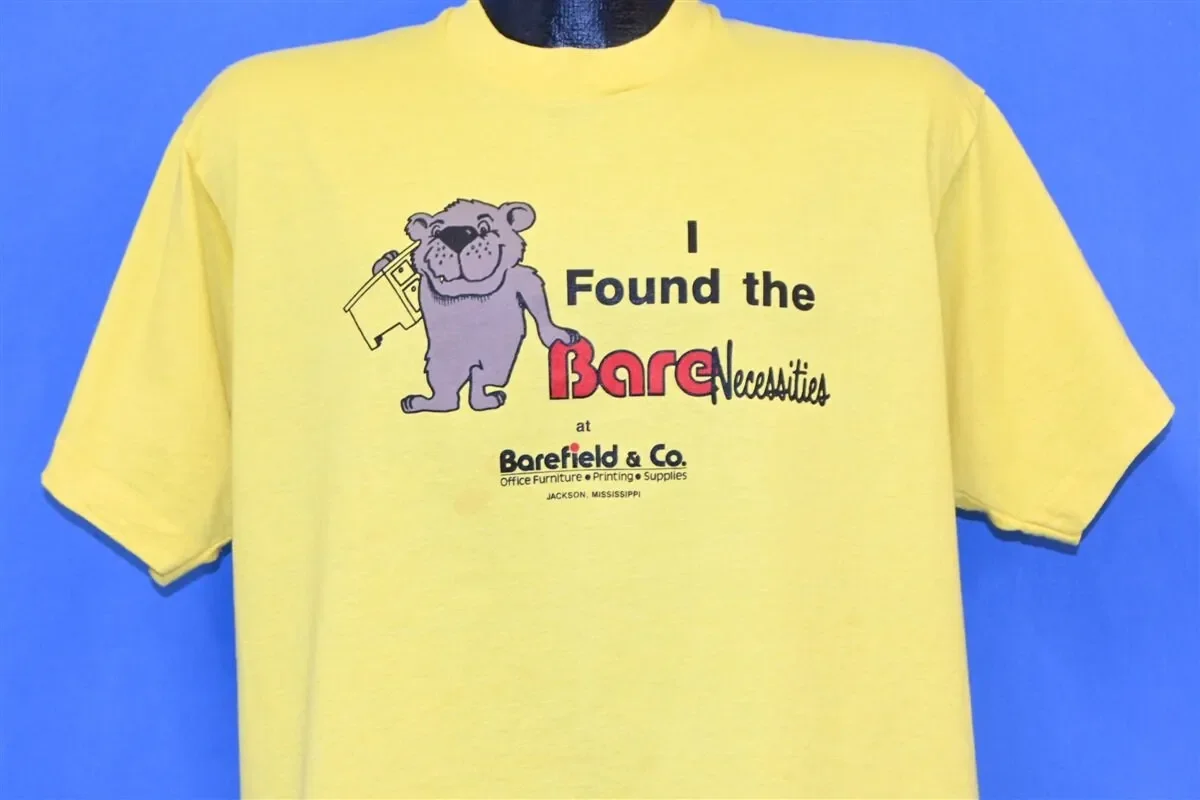 90s Barefield Co Bare Necessities Office Furniture Supply T Shirt Extra Large