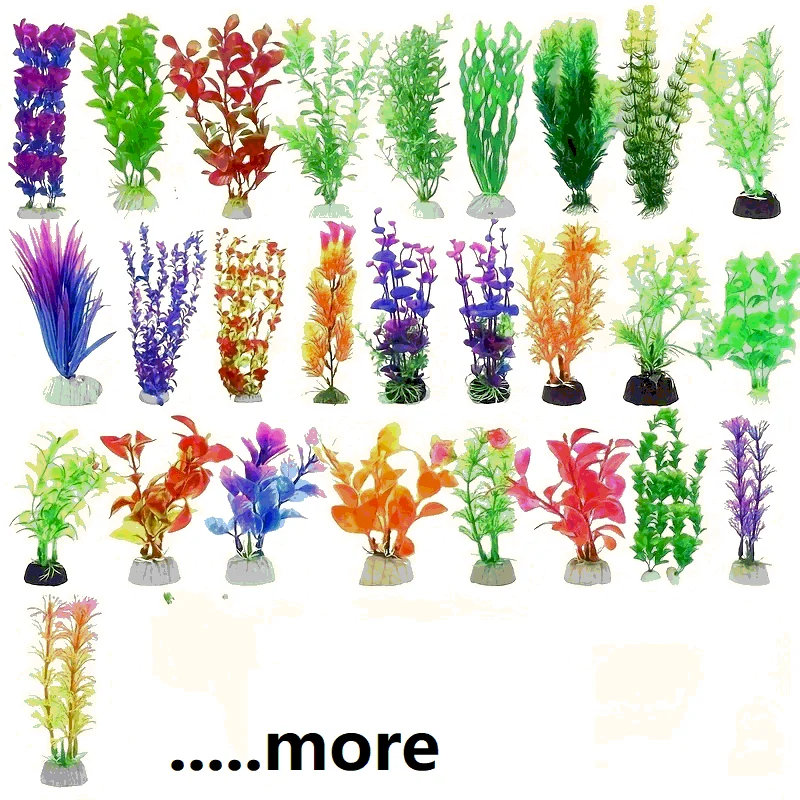 نباتات بلاستيكية صناعية تحت الماء، حوض أسماك، شجيرة مائية وهمية، عشب مائي أخضر، عرض محاكاة الديكور