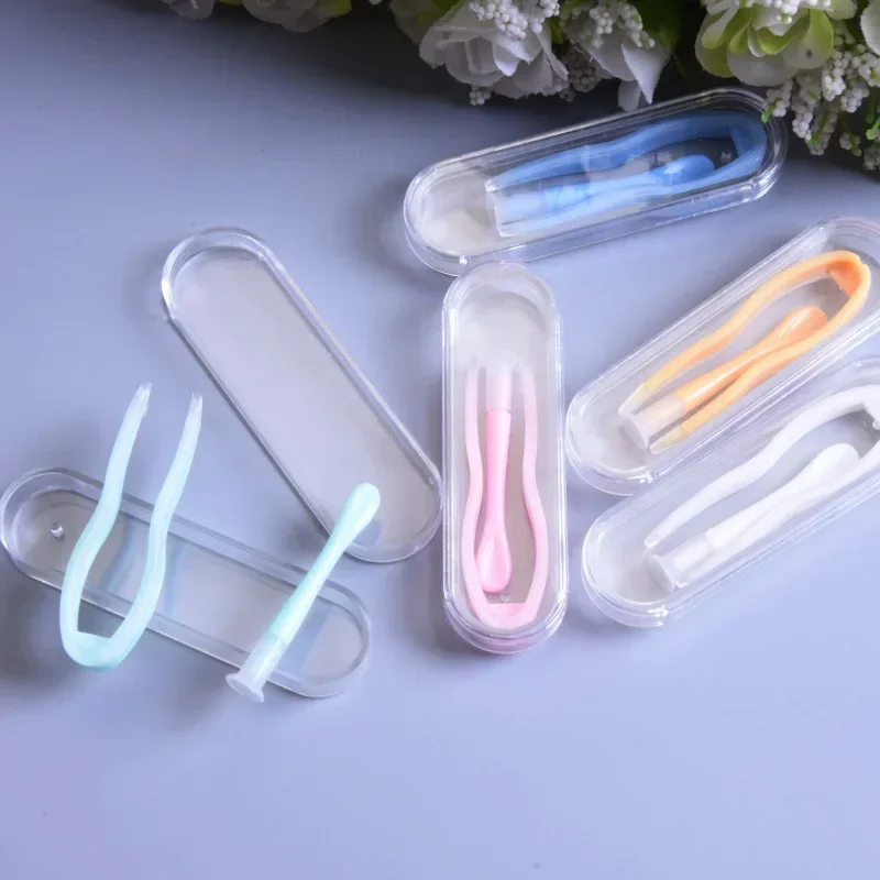 Juego de Pinzas y Varillas de Succión Multicolor para Lentes de Contacto, Herramientas Especiales para Insertar y Retirar Lentes de Contacto en Caja